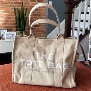 Marc Jacobs Beige Canvas 'The Tote Bag'